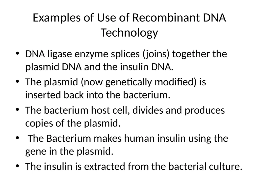 RECOMBINANT DNA Introduction Definition Steps - slide 20 of 26