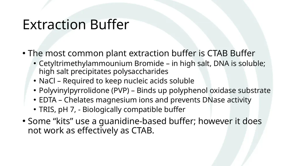 Isolation of DNA from Plants Why and How The Basic - slide 9 of 12