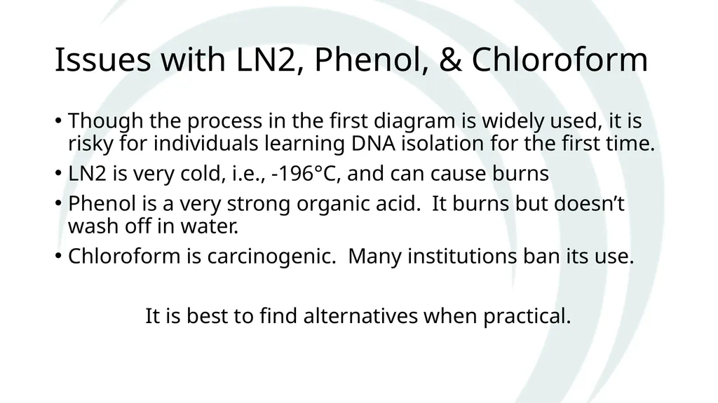 Isolation of DNA from Plants Why and How The Basic - slide 5 of 12