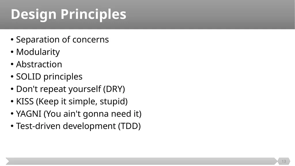 Architecture and Design SE499: Software Design & - slide 13 of 25