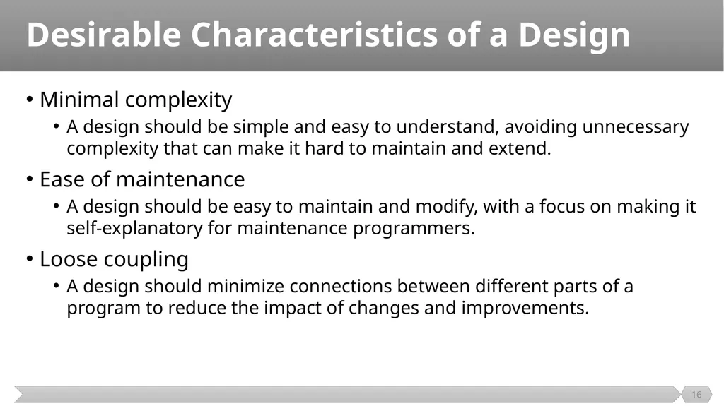 Architecture and Design SE499: Software Design & - slide 16 of 25