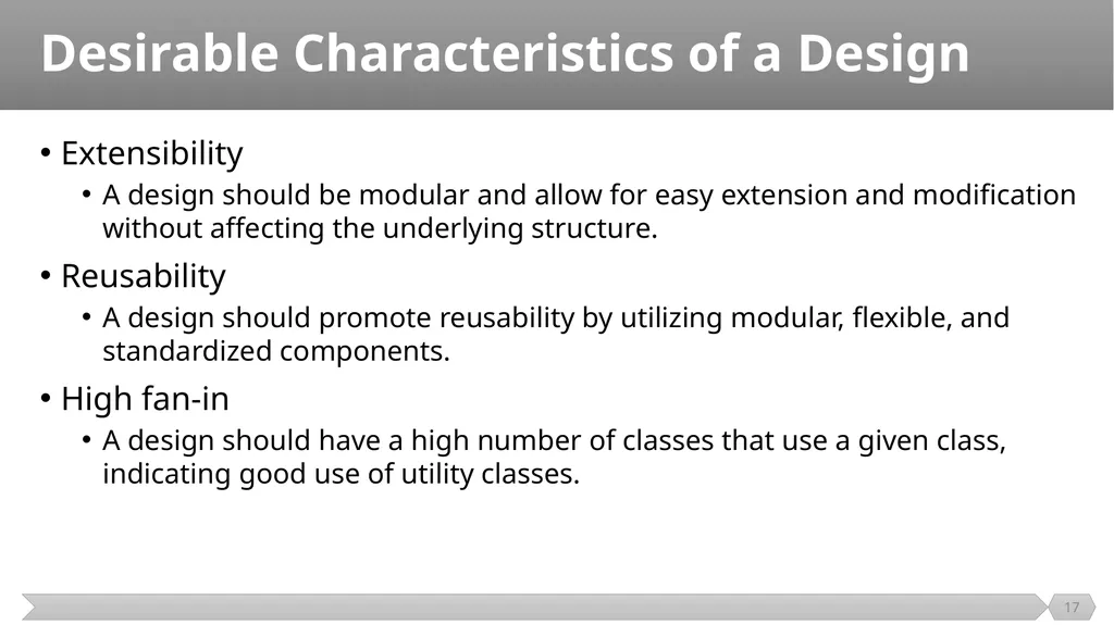 Architecture and Design SE499: Software Design & - slide 17 of 25