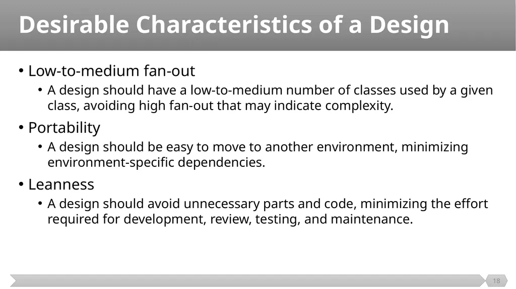 Architecture and Design SE499: Software Design & - slide 18 of 25