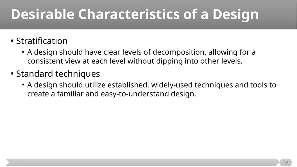 Architecture and Design SE499: Software Design & - slide 19 of 25