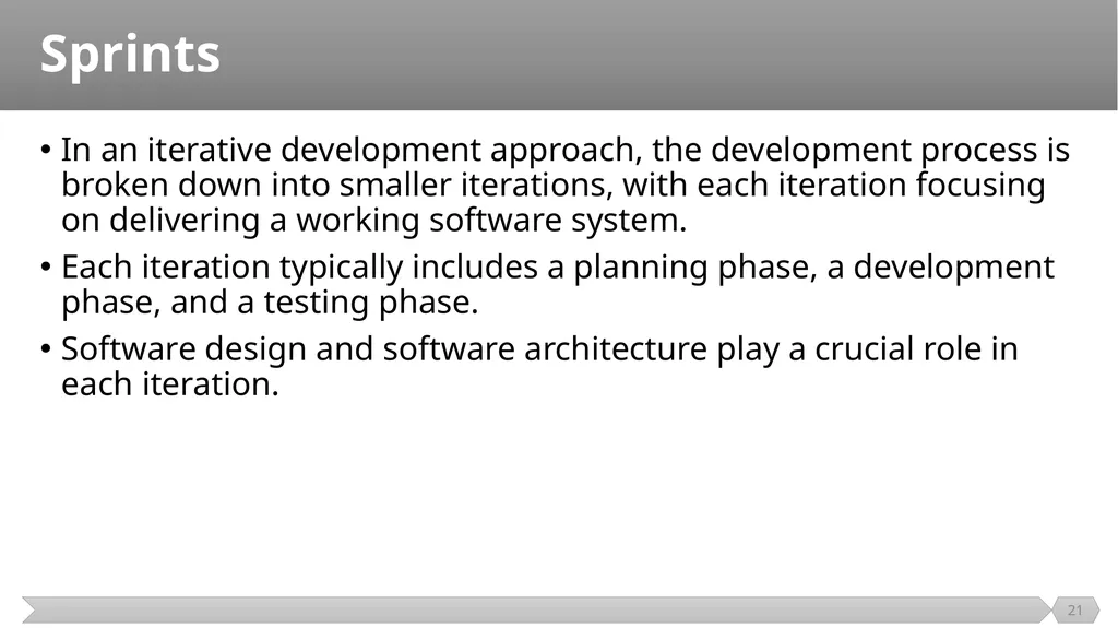Architecture and Design SE499: Software Design & - slide 21 of 25