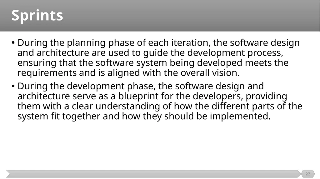 Architecture and Design SE499: Software Design & - slide 22 of 25