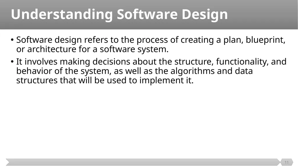 Architecture and Design SE499: Software Design & - slide 11 of 25