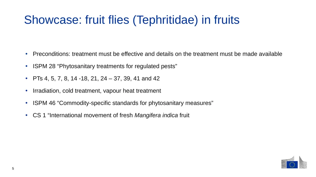 The evolving EU framework on phytosanitary - slide 5 of 7