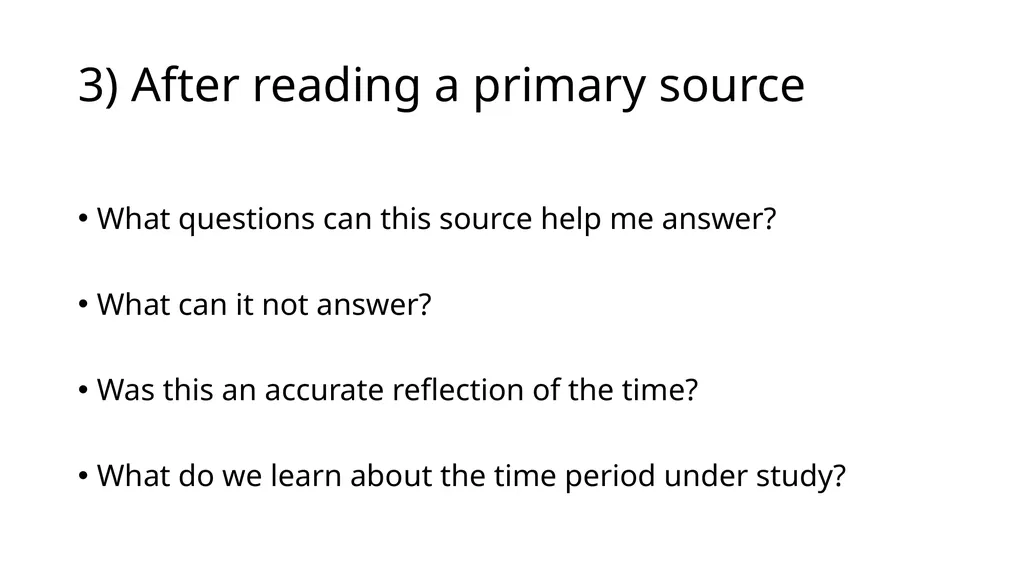 Examining a primary source 1) Before you read a - slide 4 of 4