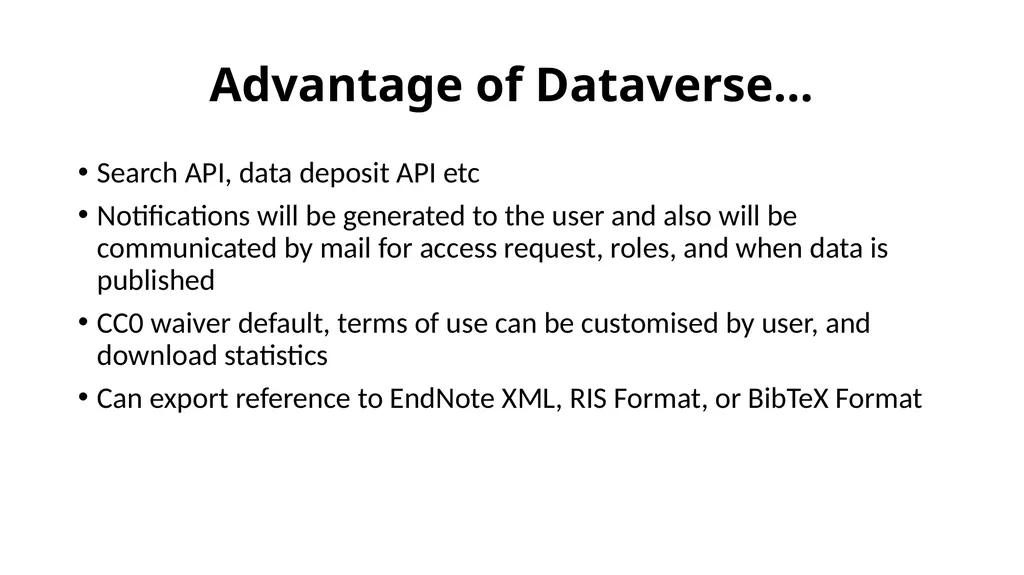 Comparative study of Data Repository Software with - slide 26 of 31