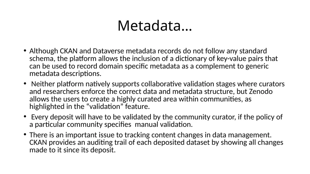 Comparative study of Data Repository Software with - slide 16 of 31