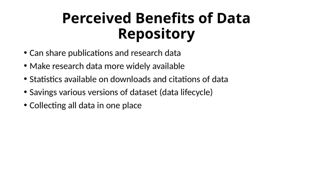Comparative study of Data Repository Software with - slide 8 of 31