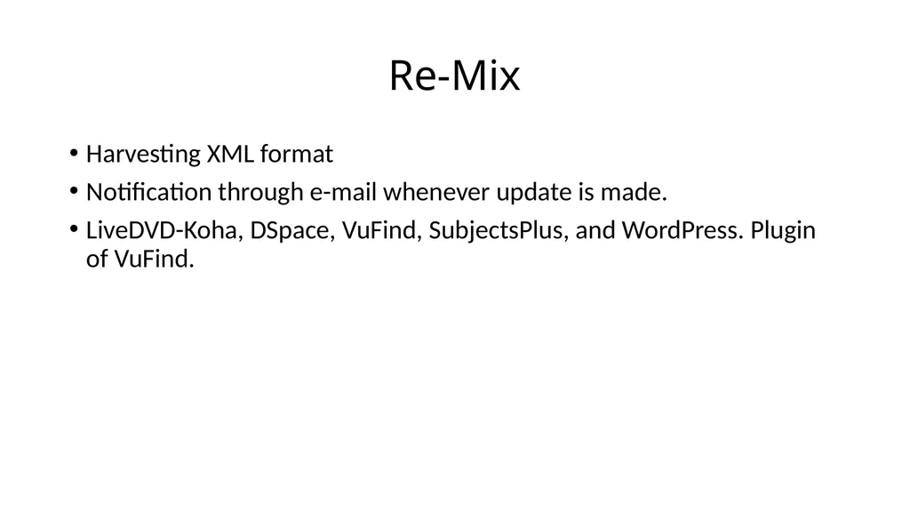 Comparative study of Data Repository Software with - slide 30 of 31