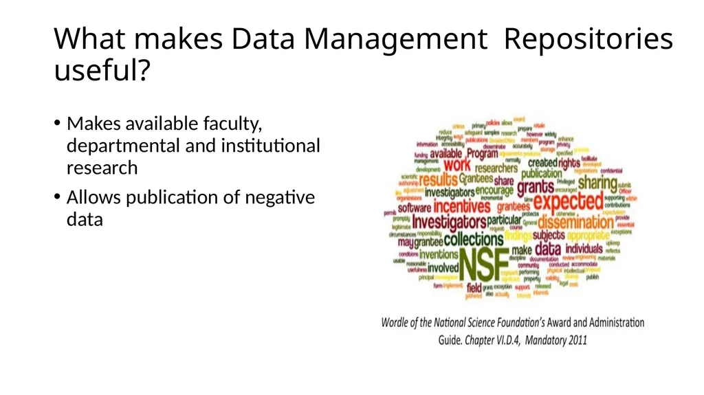 Comparative study of Data Repository Software with - slide 6 of 31