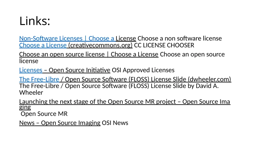Choosing the OSS License for your original or - slide 18 of 18