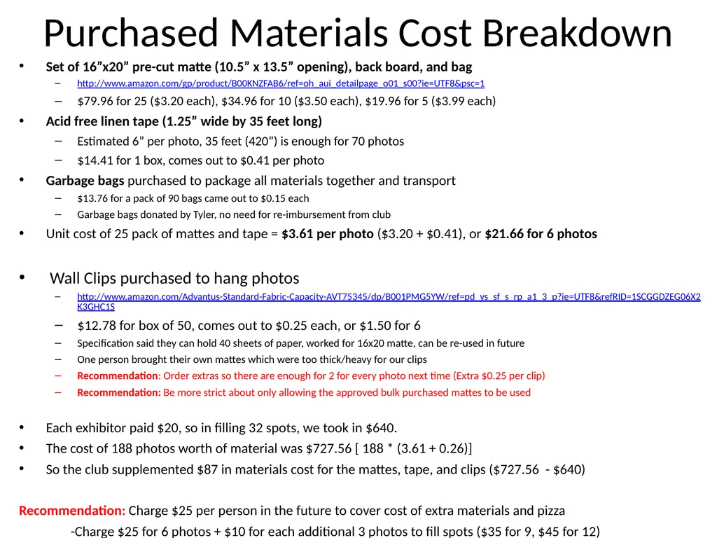 GSFC Photo Club Showcase Planning Documentation - slide 9 of 11