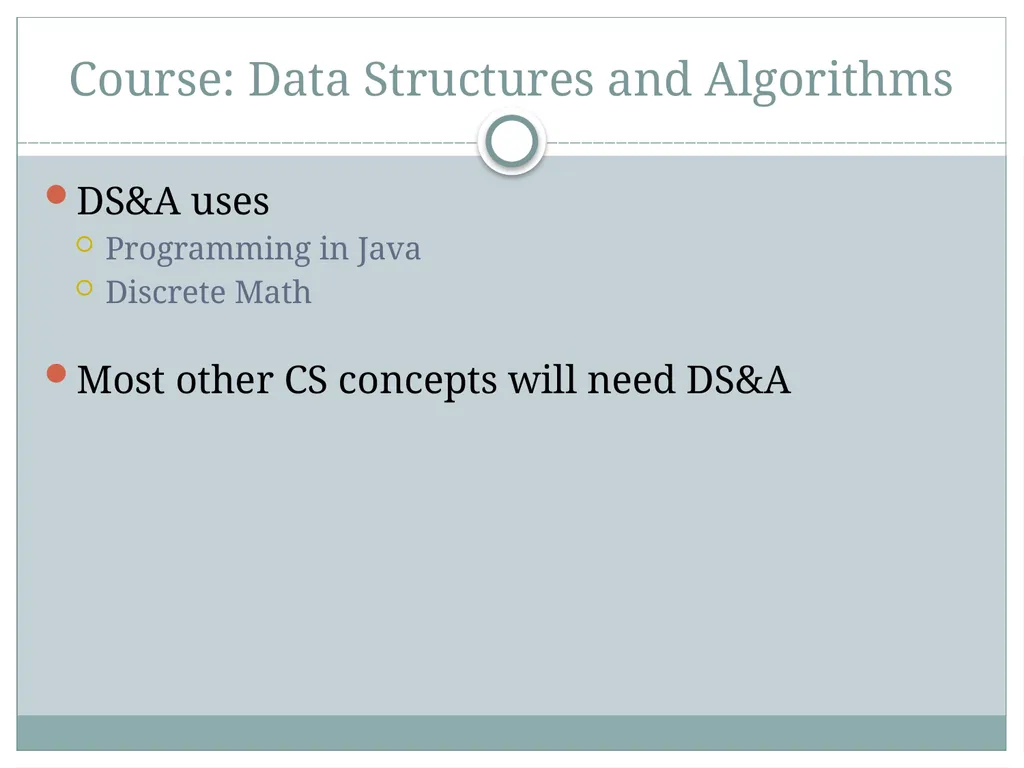 Data Structures and Algorithms Data Structures and - slide 6 of 28