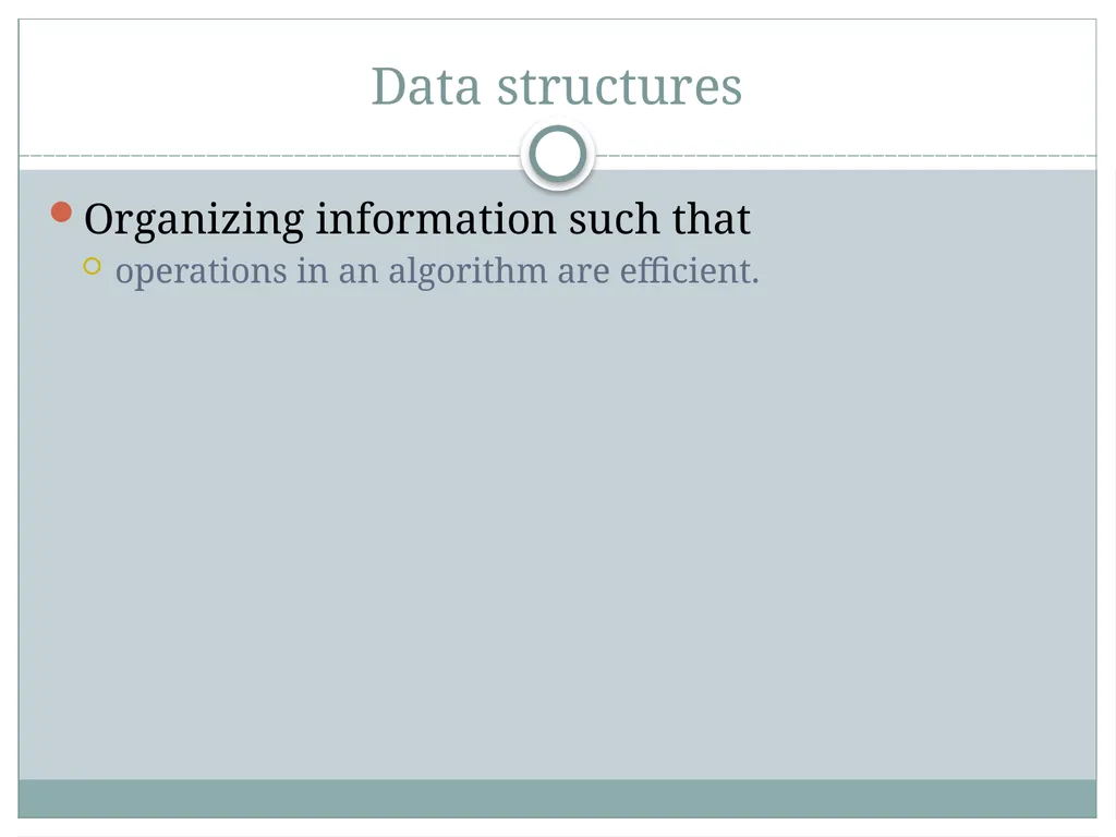Data Structures and Algorithms Data Structures and - slide 3 of 28