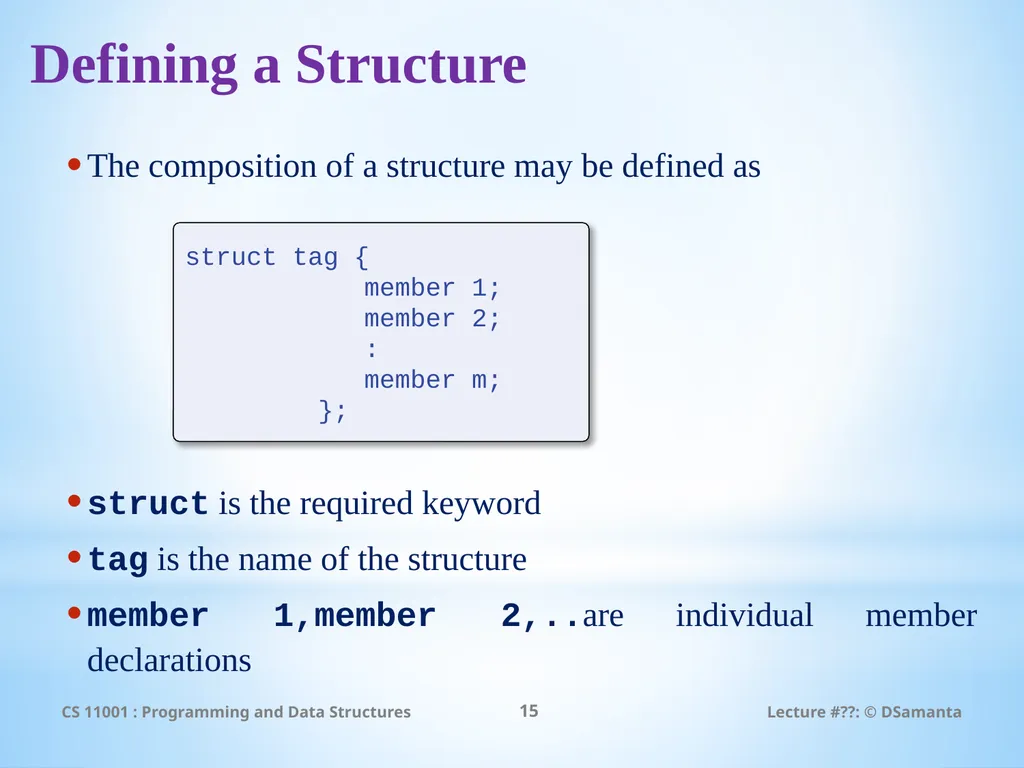 Debasis Samanta Computer Science & Engineering - slide 15 of 45