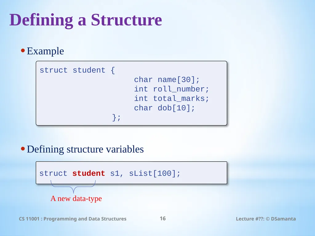 Debasis Samanta Computer Science & Engineering - slide 16 of 45