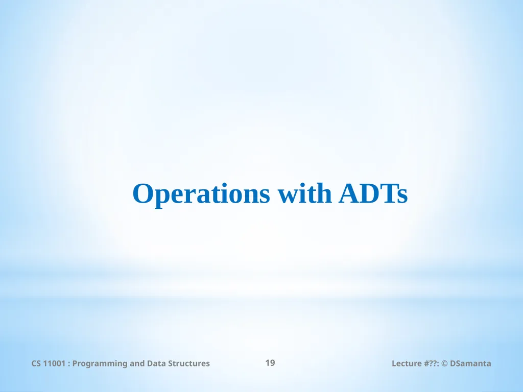 Debasis Samanta Computer Science & Engineering - slide 19 of 45