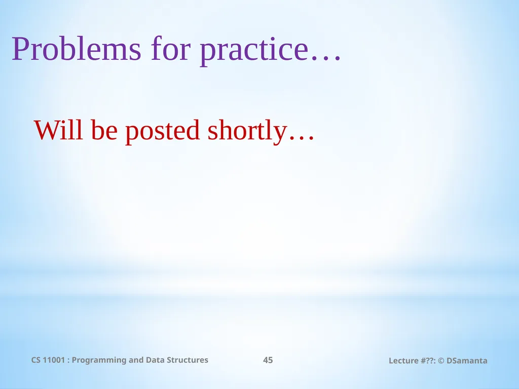Debasis Samanta Computer Science & Engineering - slide 45 of 45