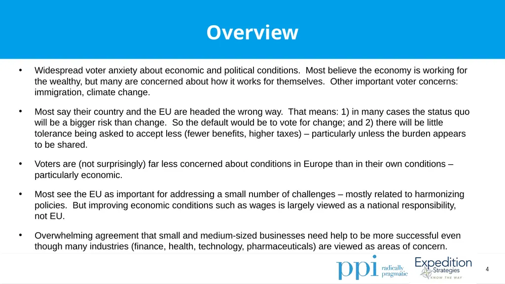 EU Survey April 2019 Methodology Conducted by - slide 4 of 89