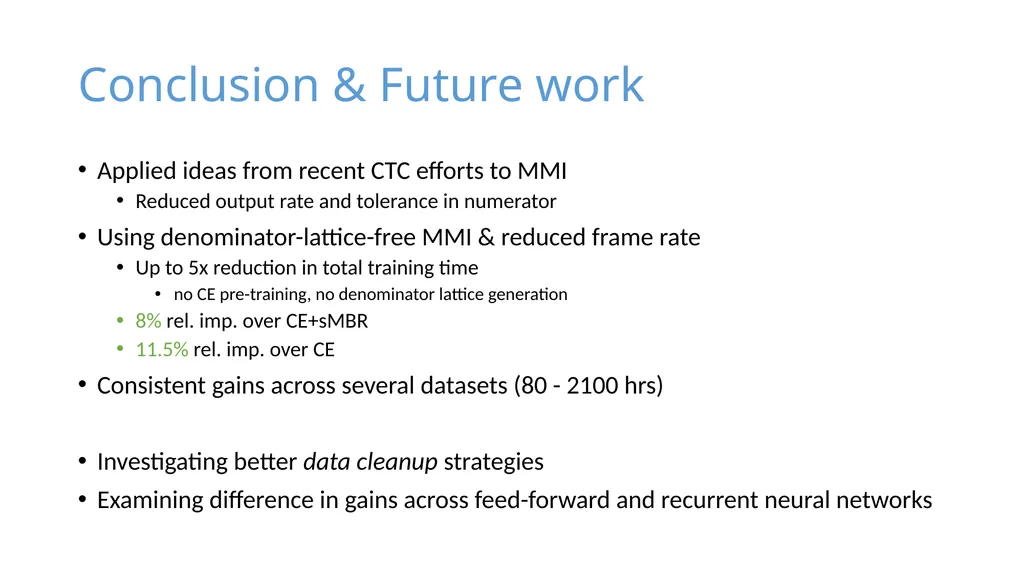 Purely sequence-trained neural networks for ASR - slide 22 of 22