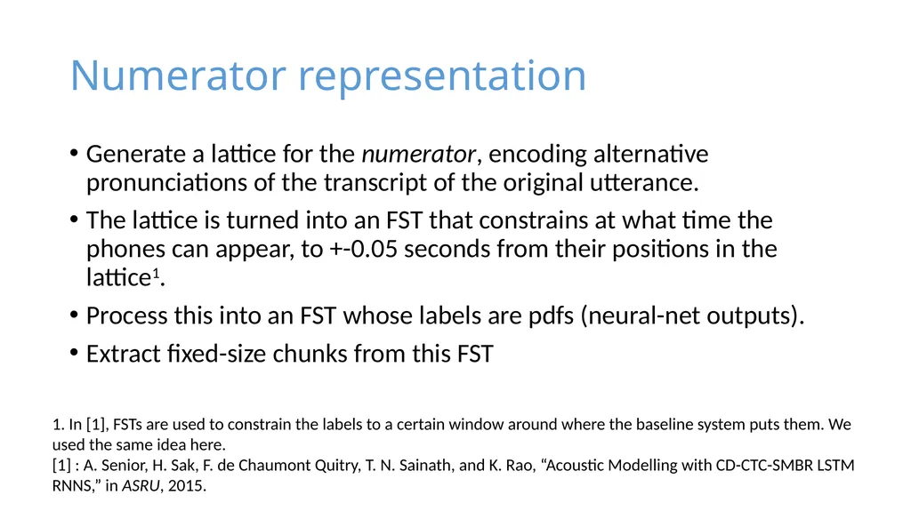 Purely sequence-trained neural networks for ASR - slide 8 of 22