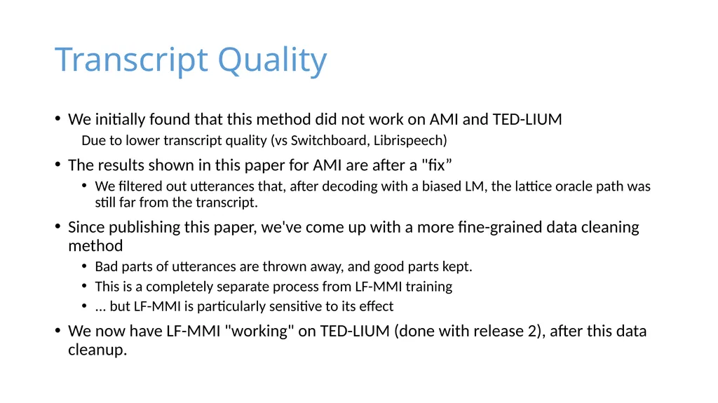 Purely sequence-trained neural networks for ASR - slide 14 of 22