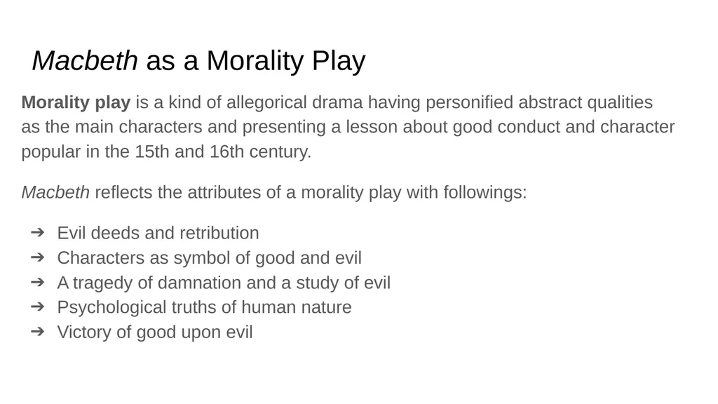 Macbeth An Evaluation-II Theme of Evil in Macbeth - slide 8 of 11