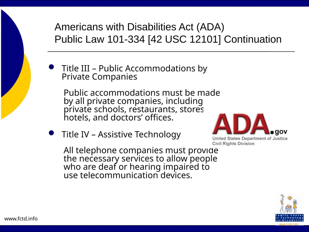 Assistive Technology Laws Re-published with - slide 5 of 18