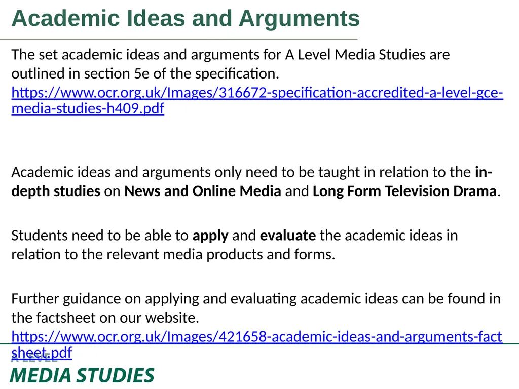Applying Academic Ideas to Long Form Television - slide 2 of 46