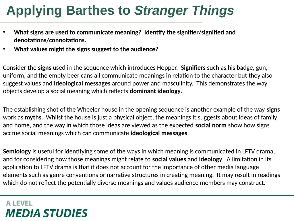 Applying Academic Ideas to Long Form Television - slide 6 of 46