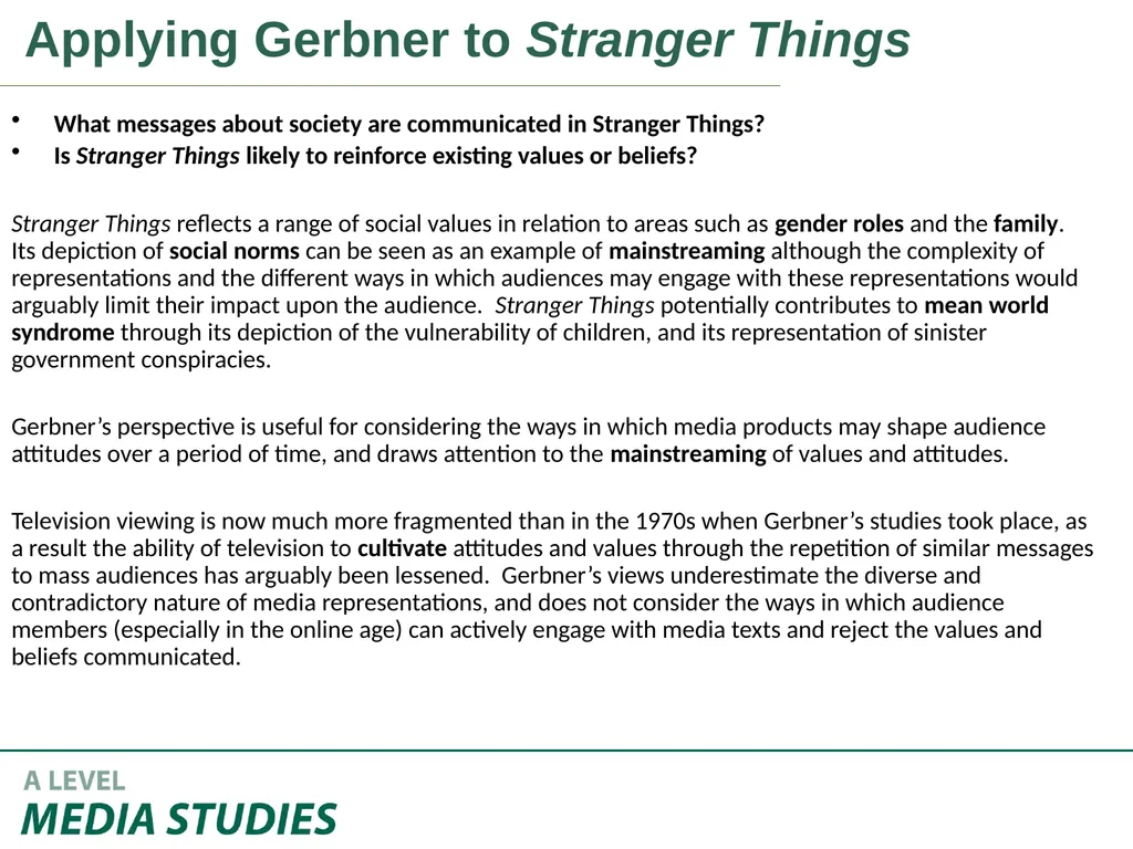 Applying Academic Ideas to Long Form Television - slide 39 of 46
