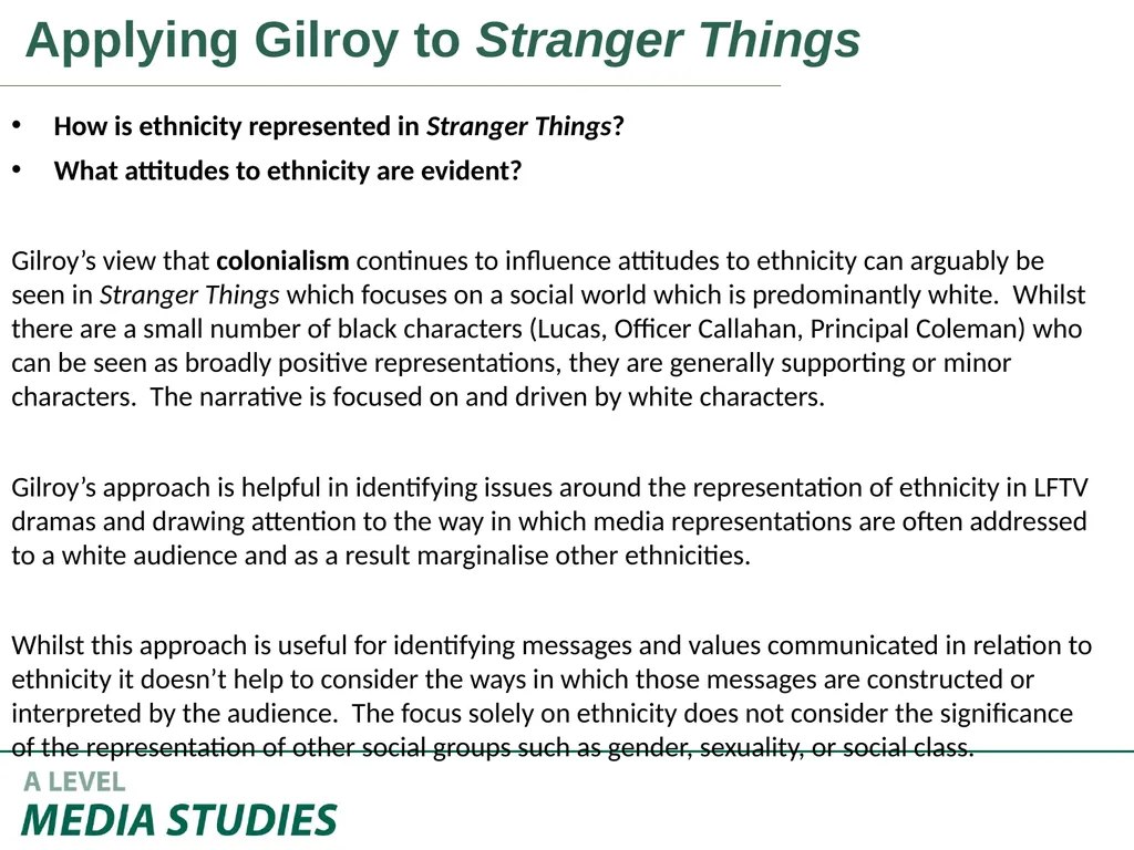Applying Academic Ideas to Long Form Television - slide 27 of 46