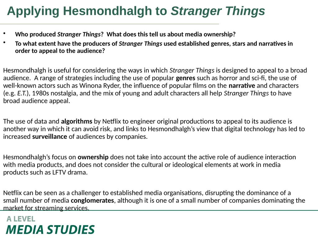 Applying Academic Ideas to Long Form Television - slide 34 of 46