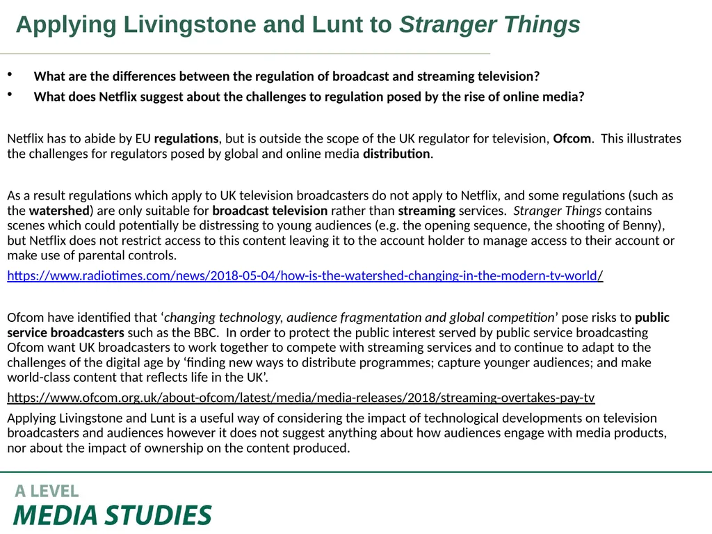 Applying Academic Ideas to Long Form Television - slide 32 of 46