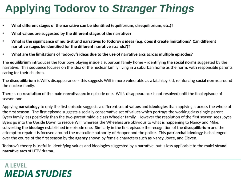 Applying Academic Ideas to Long Form Television - slide 8 of 46
