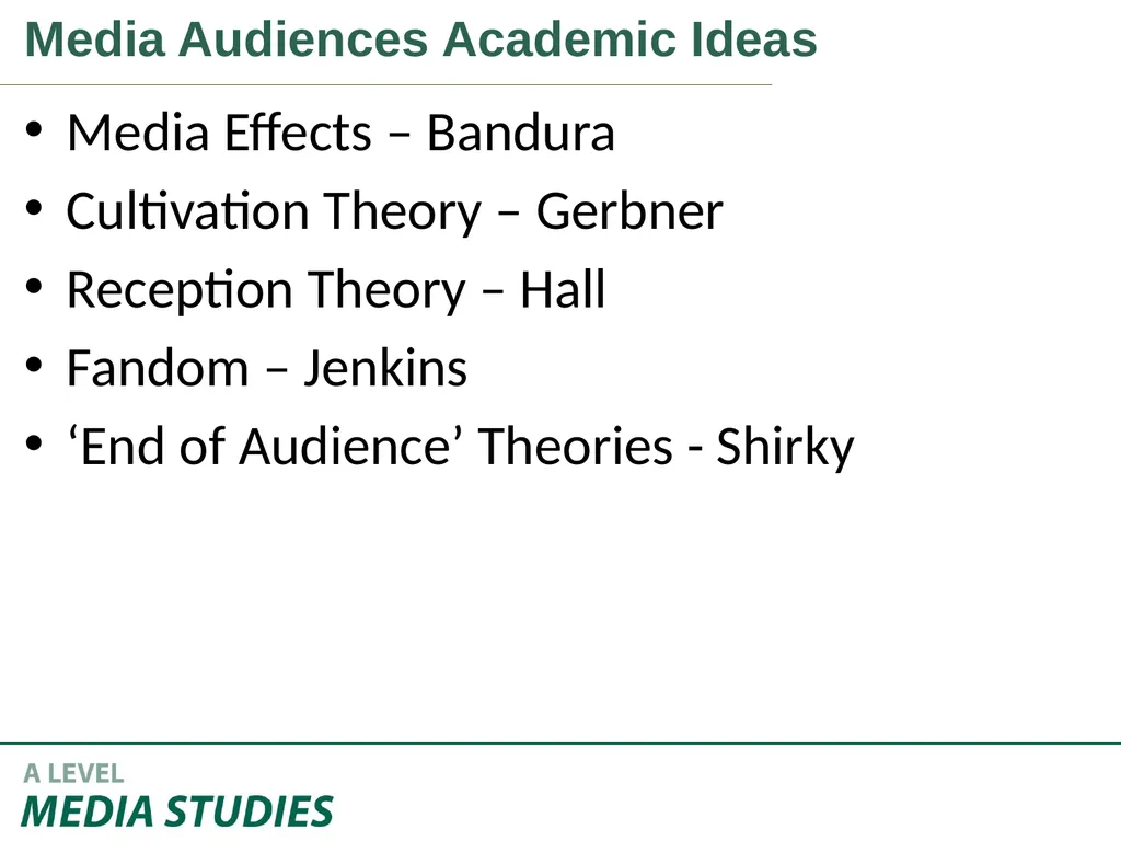 Applying Academic Ideas to Long Form Television - slide 35 of 46