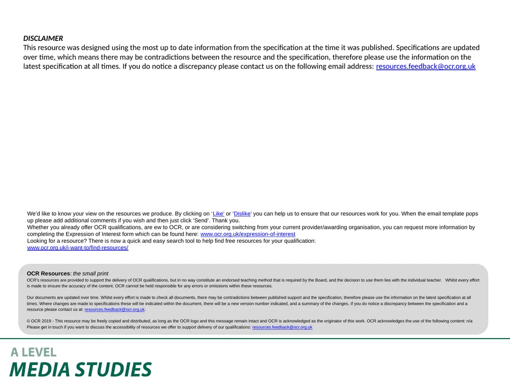 Applying Academic Ideas to Long Form Television - slide 46 of 46