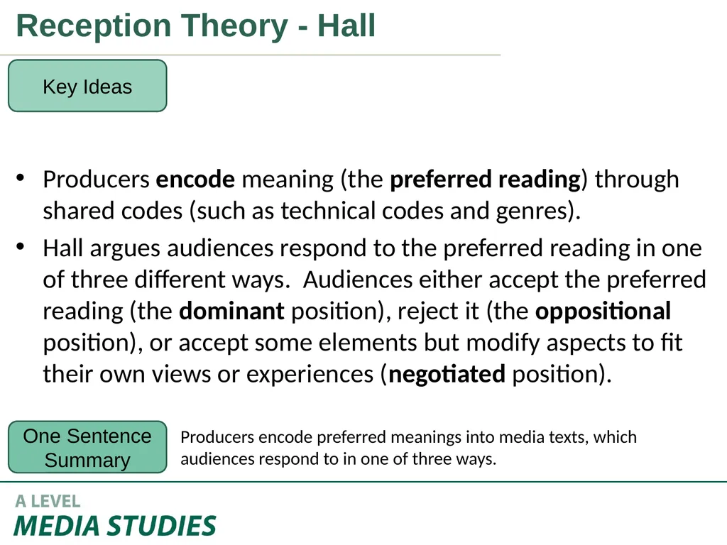 Applying Academic Ideas to Long Form Television - slide 40 of 46
