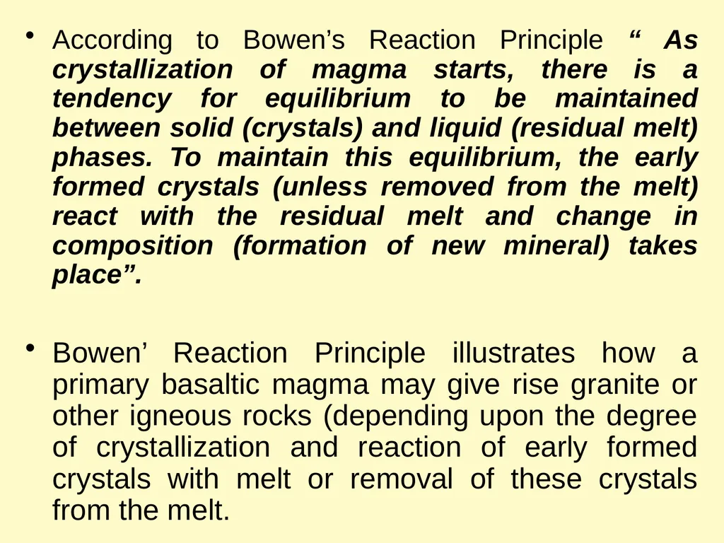 Magmatic Differentiation, Assimilation & Magma - slide 11 of 29