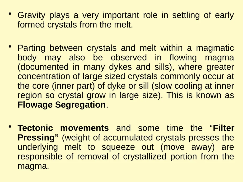 Magmatic Differentiation, Assimilation & Magma - slide 9 of 29