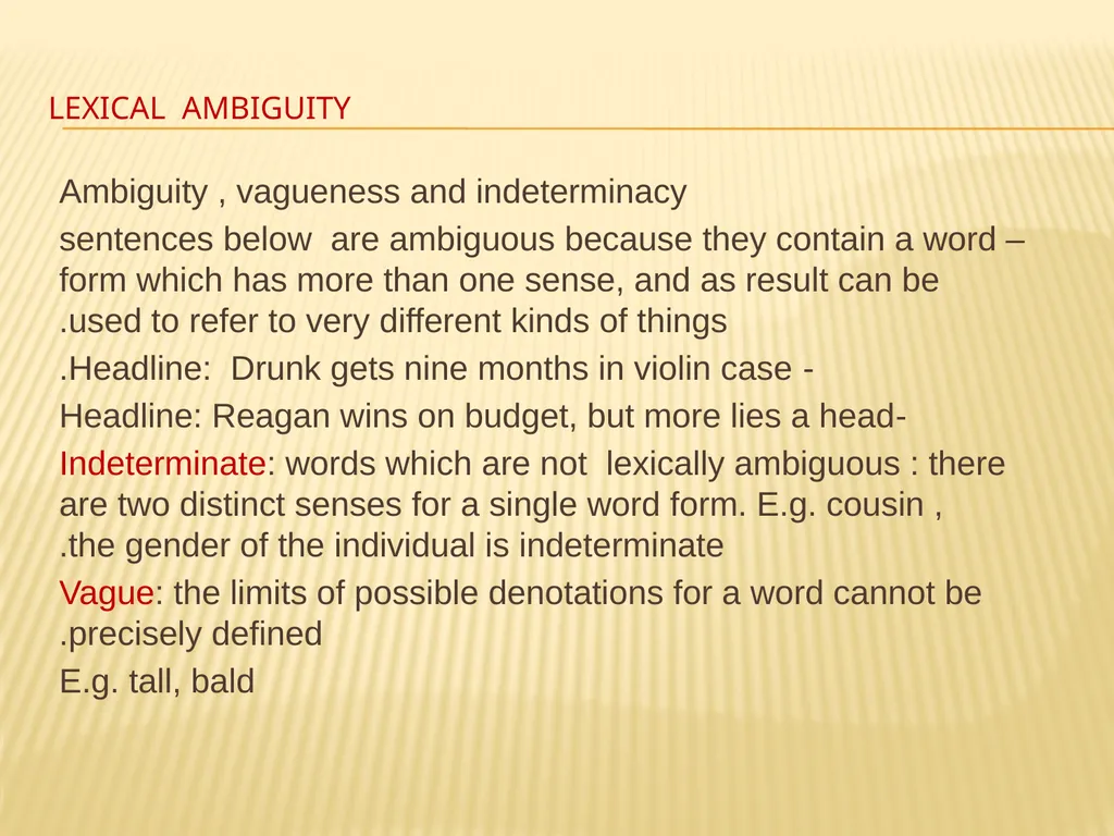 Word senses Submitted by Yasamine waleed - slide 4 of 8