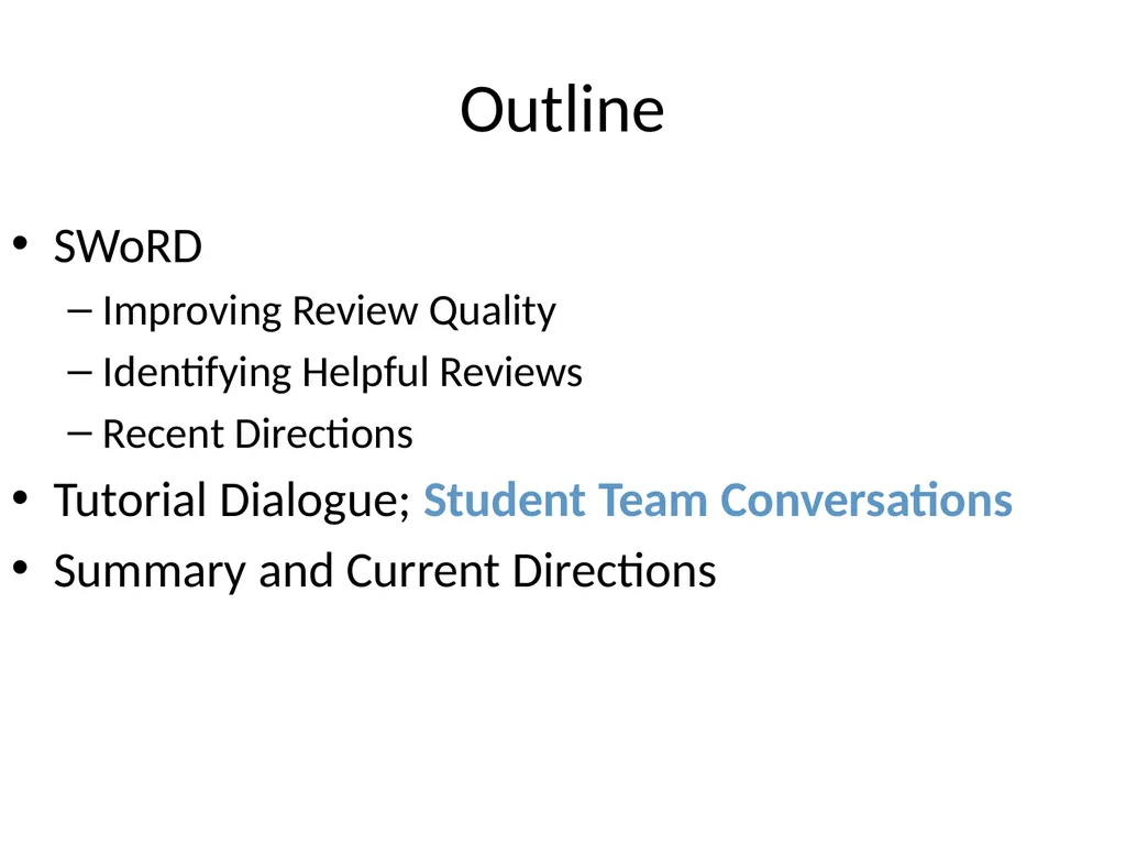 Automatically Predicting Peer-Review Helpfulness - slide 70 of 85