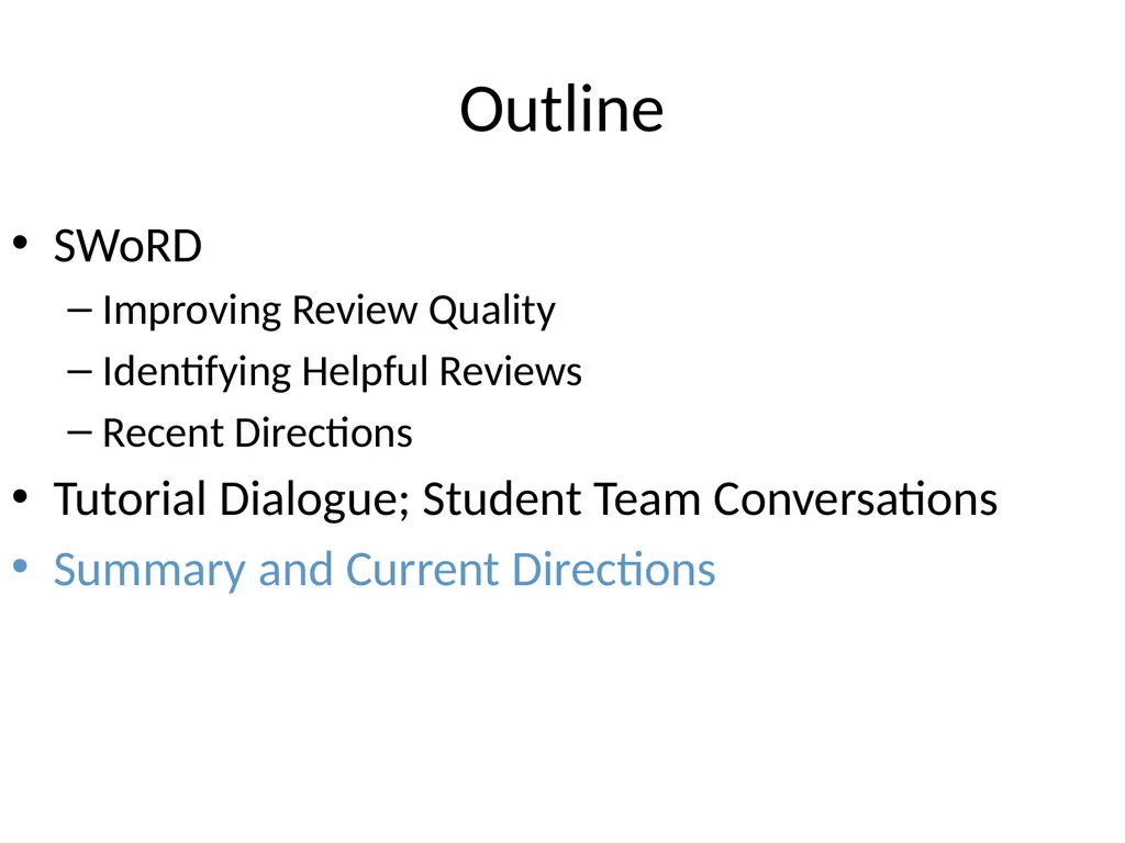 Automatically Predicting Peer-Review Helpfulness - slide 73 of 85