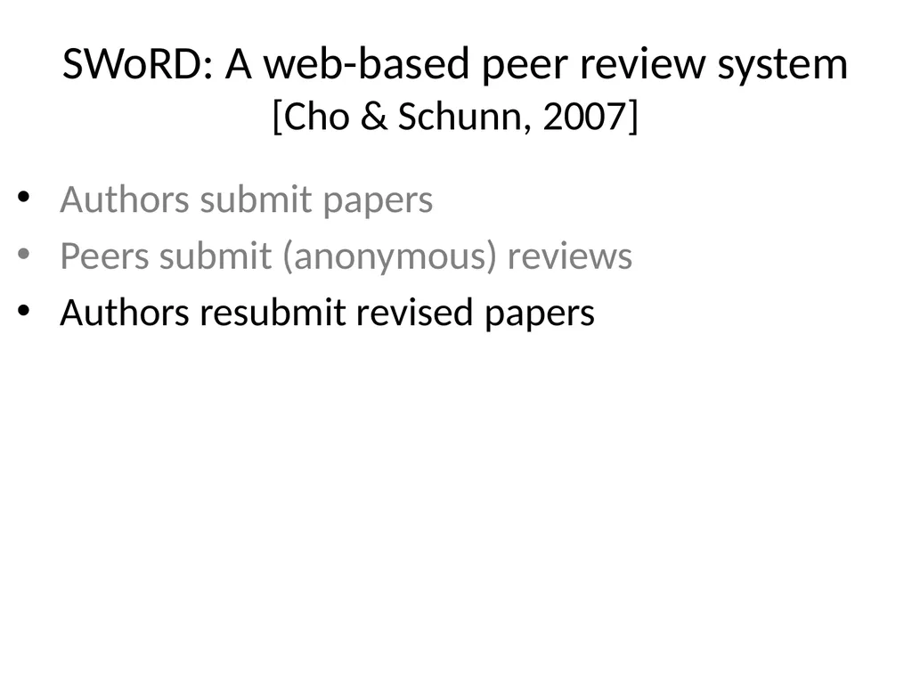 Automatically Predicting Peer-Review Helpfulness - slide 10 of 85