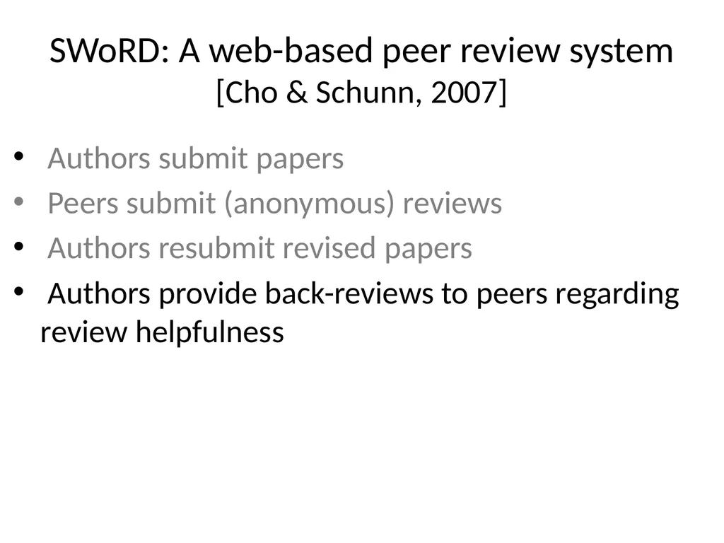 Automatically Predicting Peer-Review Helpfulness - slide 11 of 85
