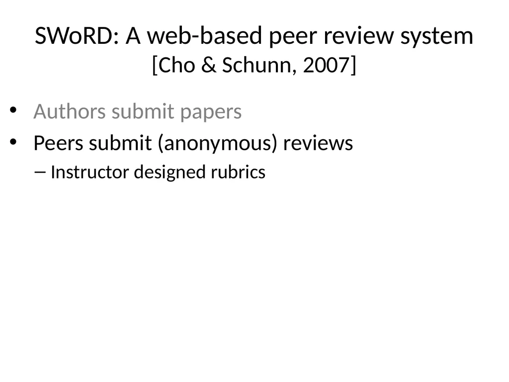 Automatically Predicting Peer-Review Helpfulness - slide 7 of 85